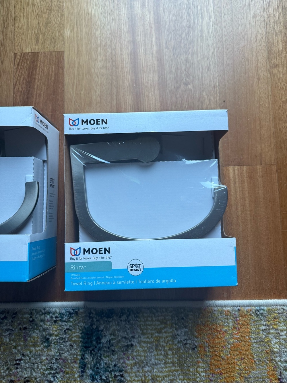 Moen Rinza Brushed Nickel Towel Ring